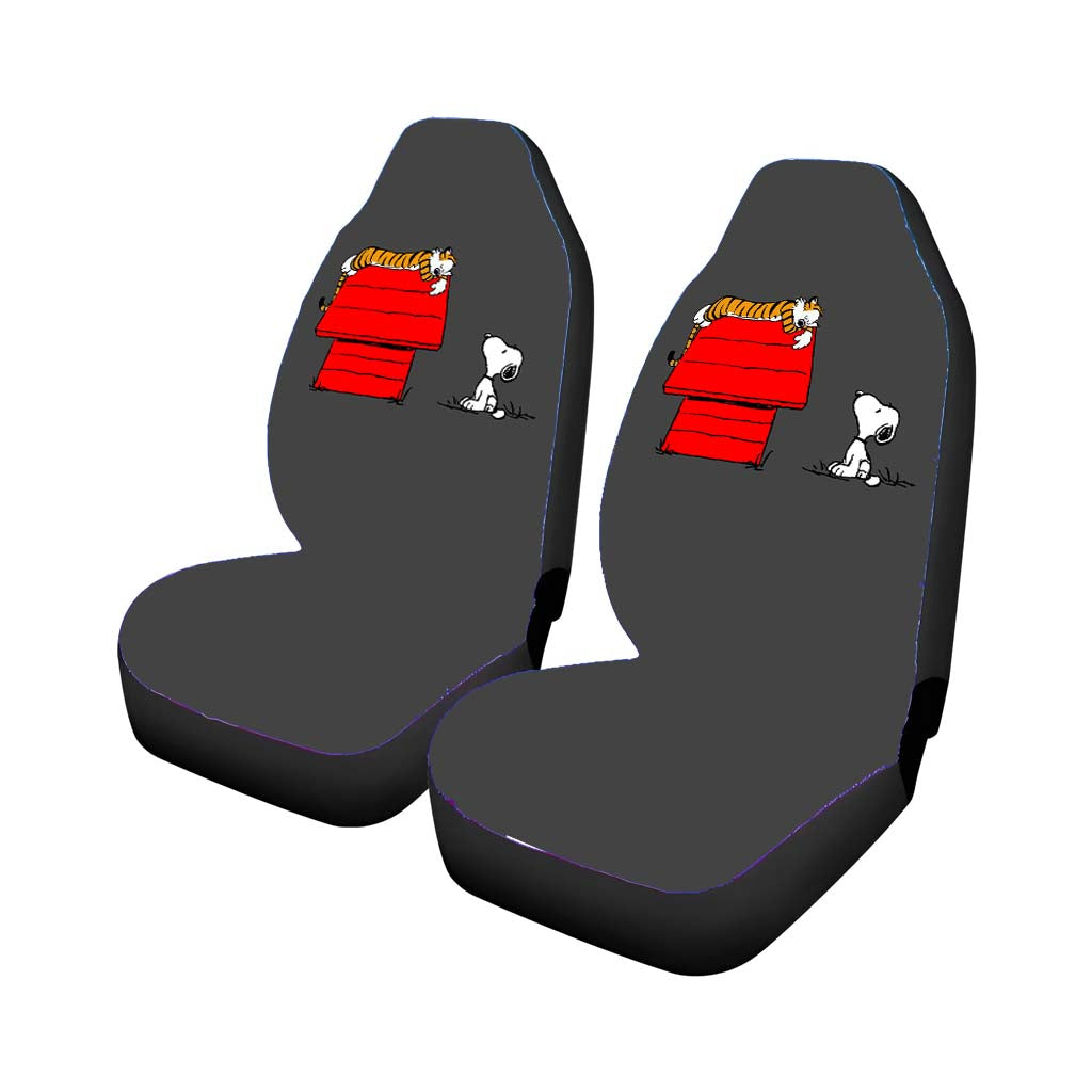 Hobbes Is A Top Snoopy House Car Front Seat Covers