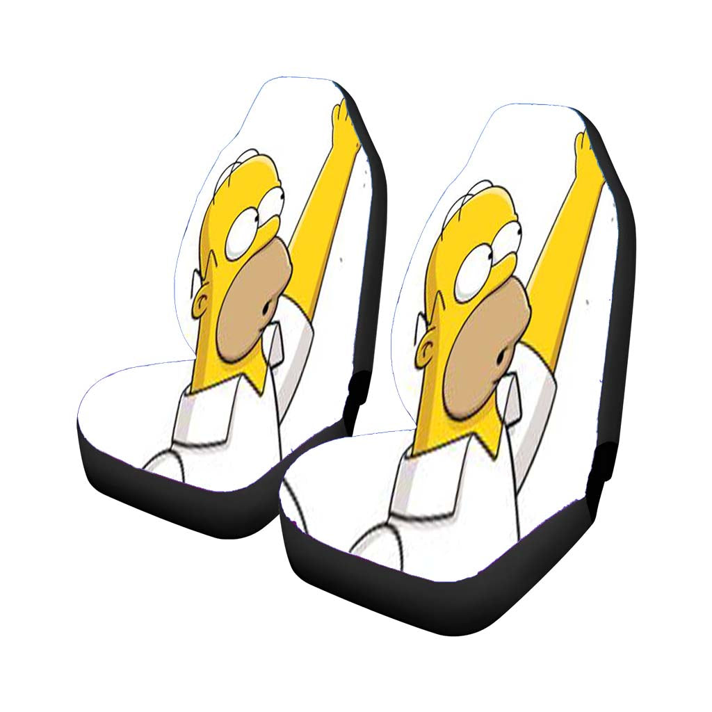 Homer Simpson Donut Car Front Seat Covers