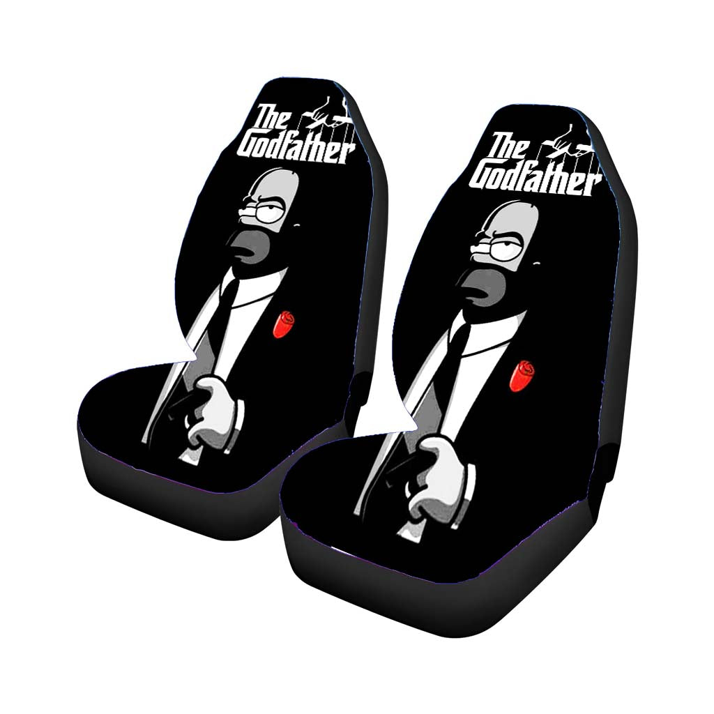 Homer Simpson The Good Father Wallpaper Car Front Seat Covers
