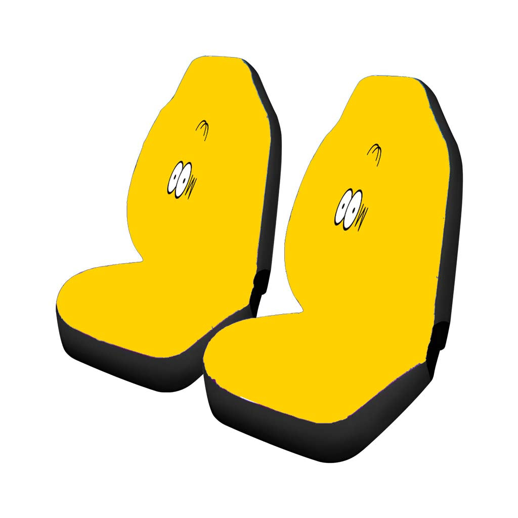 Homer The Simpsons Yellow Car Front Seat Covers