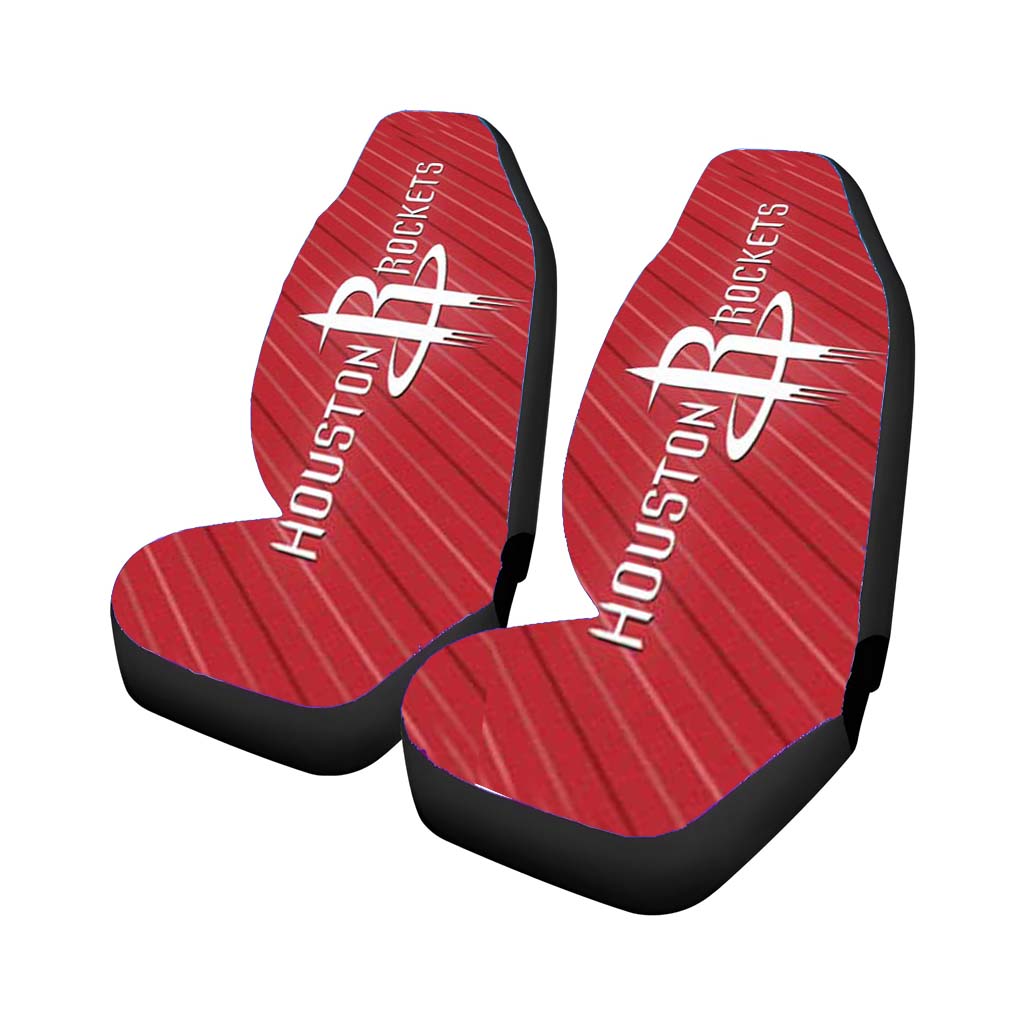 Houston Rockets Stripes Car Front Seat Covers