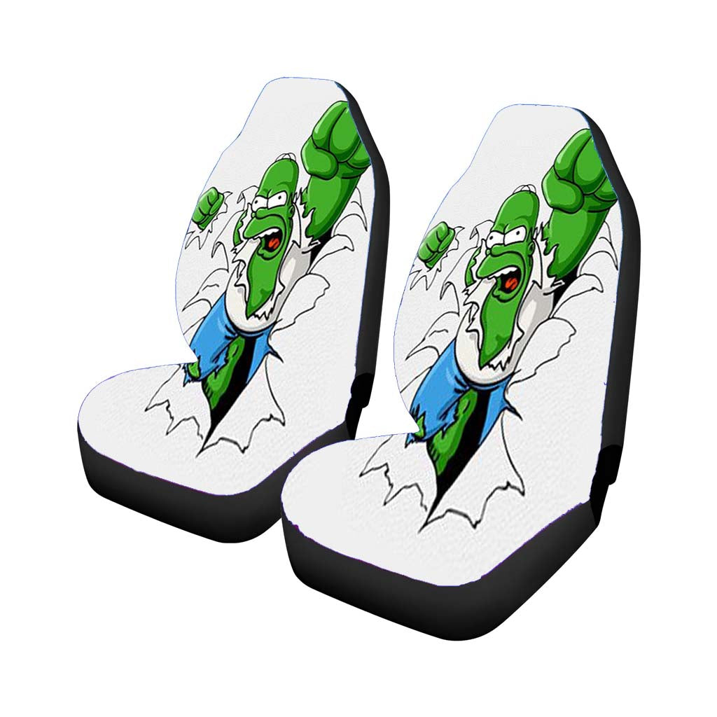 Hummer The Simpson Change Be Hulk Car Front Seat Covers