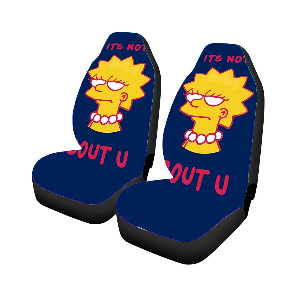 Its Not About You Lisa Simpsons Car Front Seat Covers