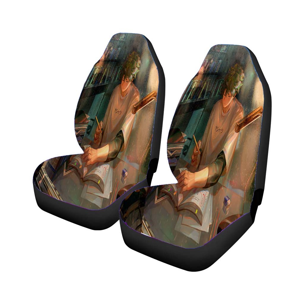 Izuku Midoriya My Hero Academia Book Car Front Seat Covers