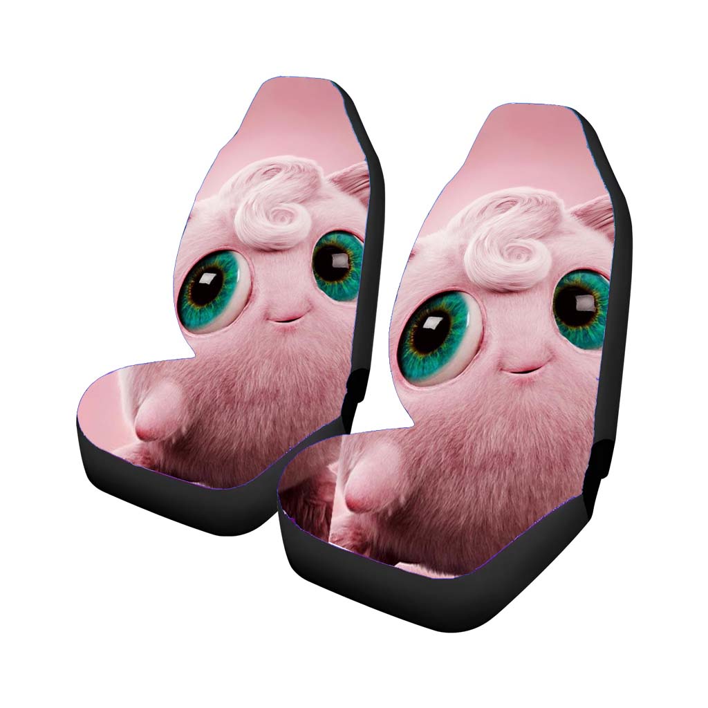 Jigglypuff Cute Pokemon Detective Car Front Seat Covers