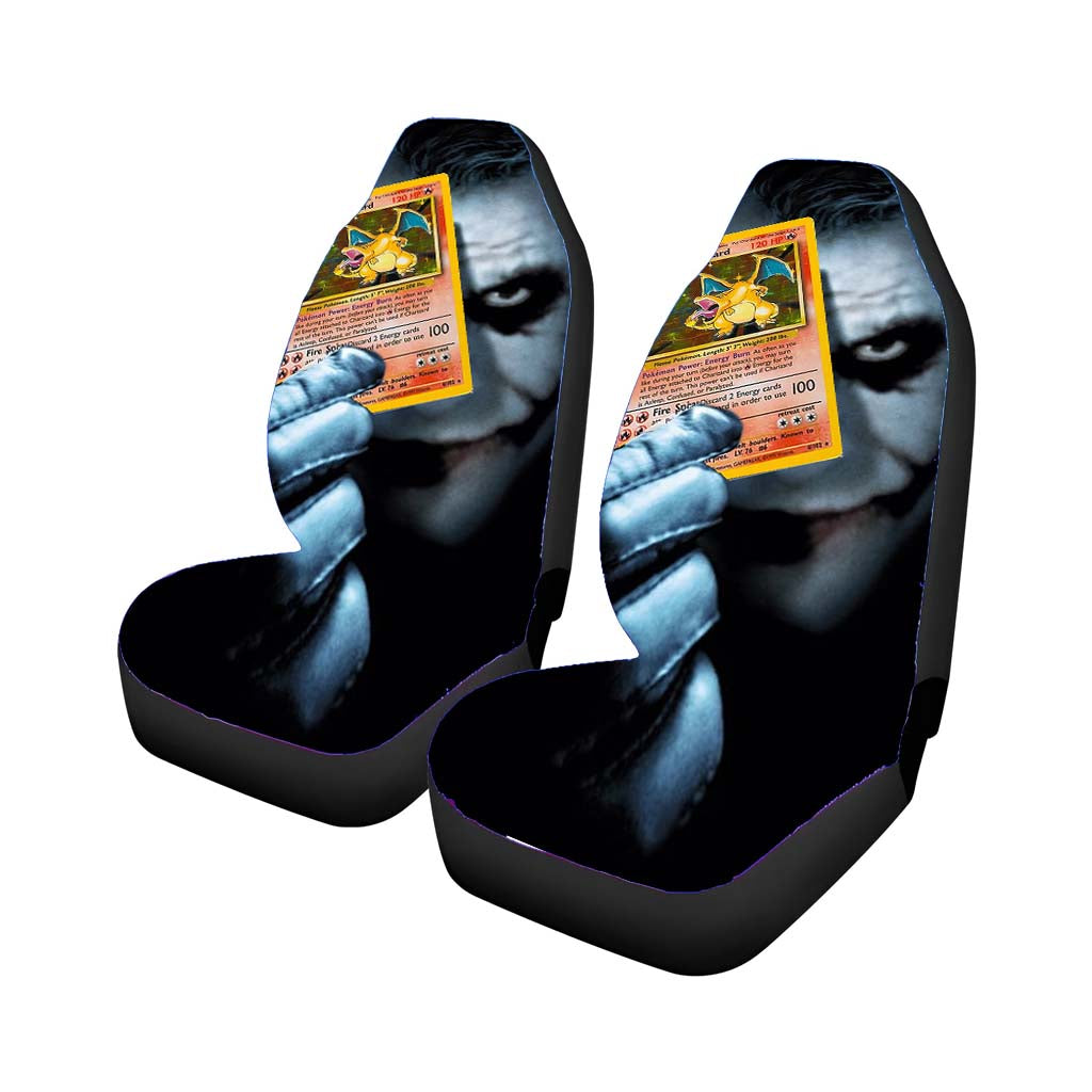 Joker Pokemon Card Car Front Seat Covers