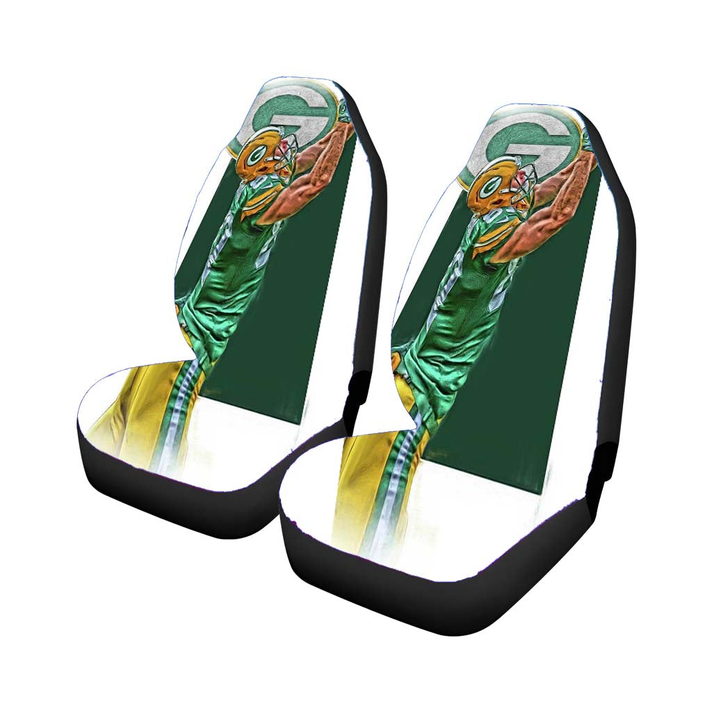 Jordy Nelson Green Bay Packers Oil Art Car Front Seat Covers