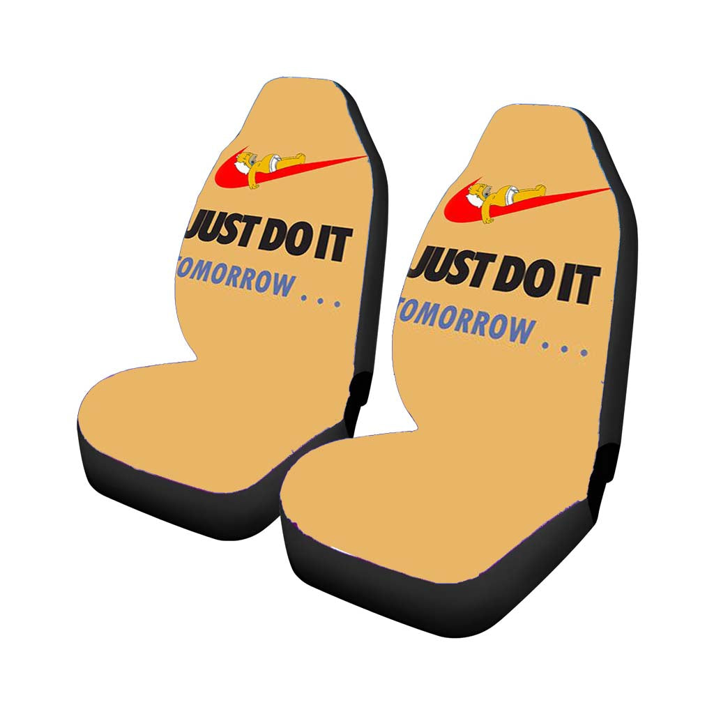 Just Do It Tomorrow Simpson Car Front Seat Covers