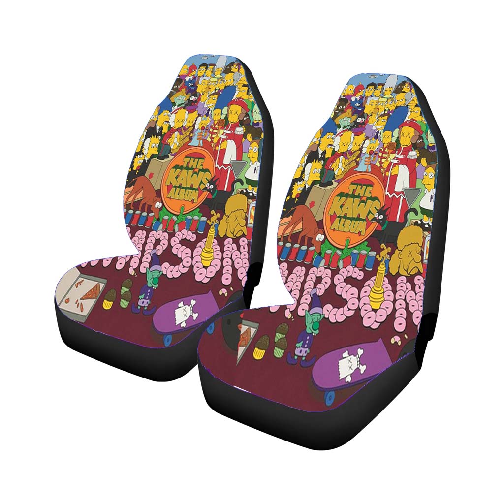 Kaws Simpson Kimpson Car Front Seat Covers