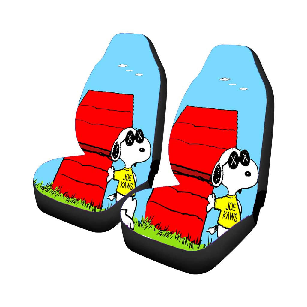 Kaws Snoopy Car Front Seat Covers