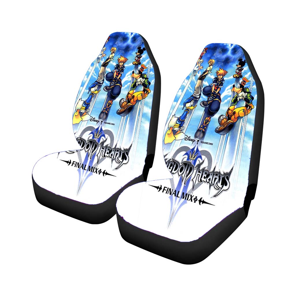 Kingdom Hearts Poster Car Front Seat Covers