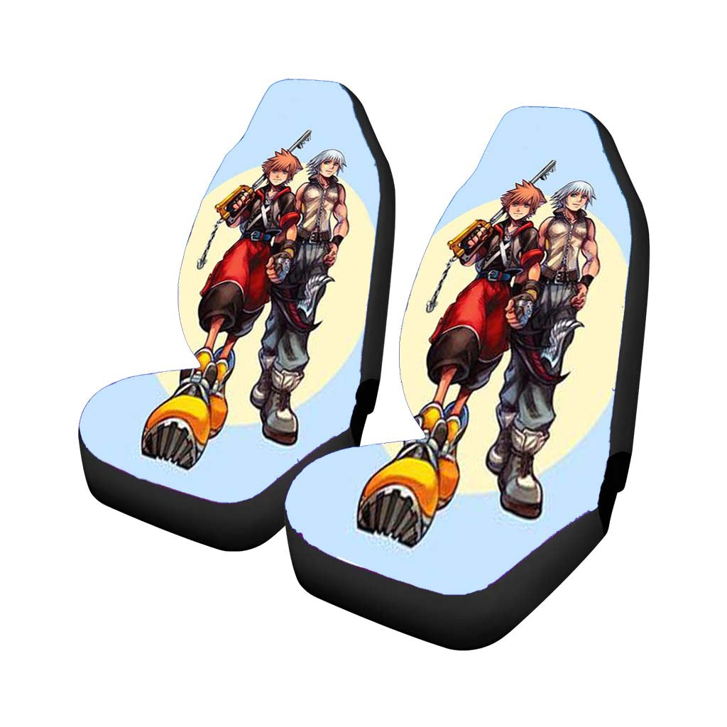 Kingdom Hearts Sora And Riku Car Front Seat Covers