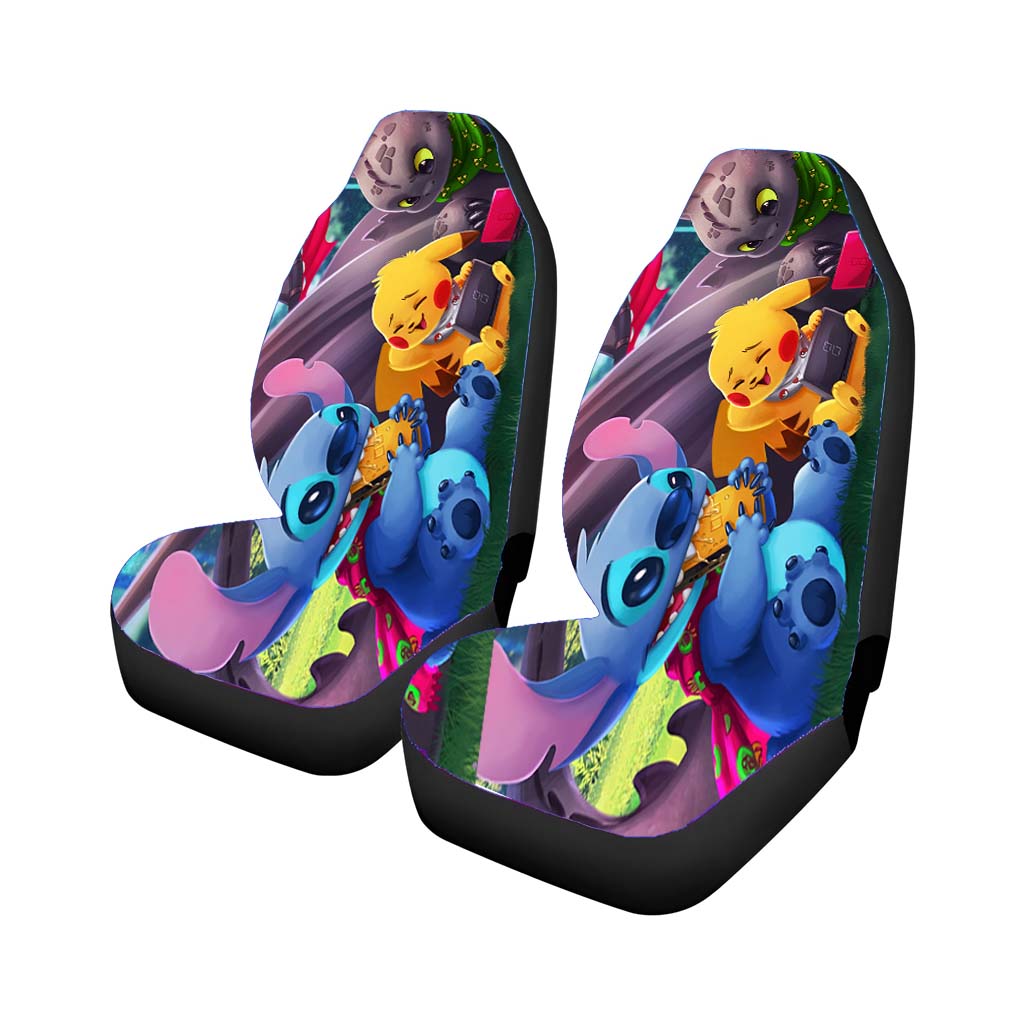 Lilo Stitch Pikachu Pokemon Toothless How To Train Car Front Seat Covers