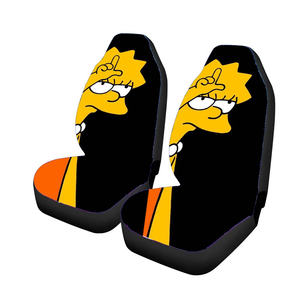 Lisa The Simpson Car Front Seat Covers