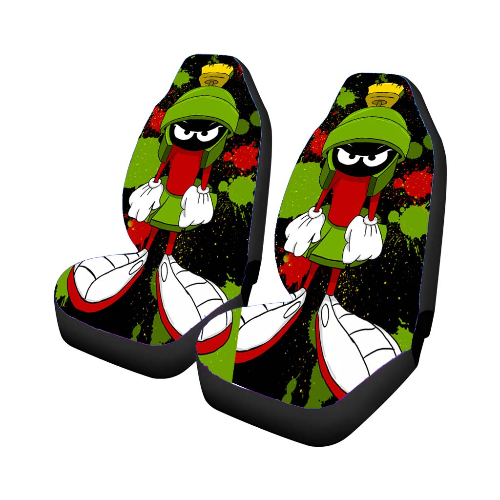 Marvin The Martian Splash Paint Car Front Seat Covers