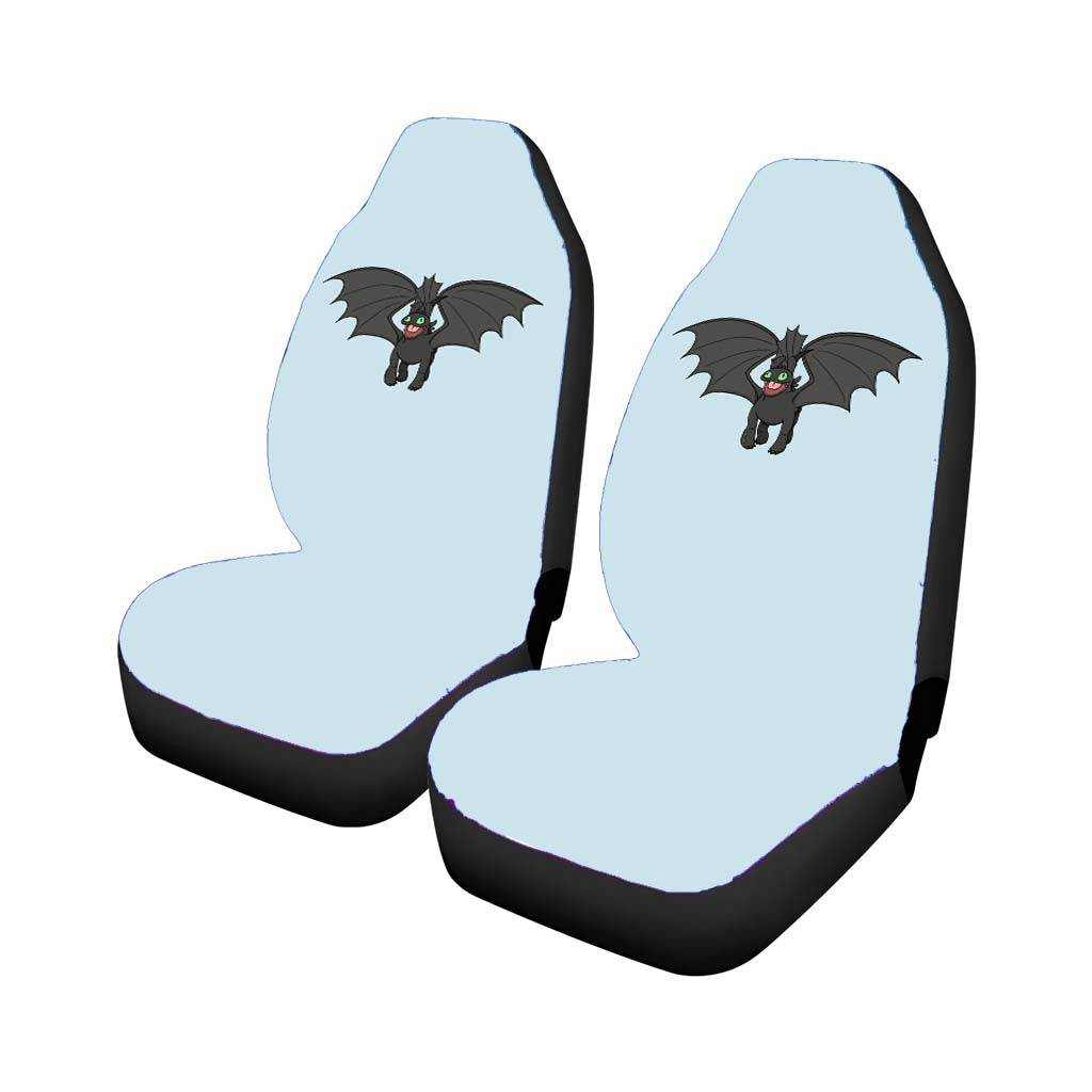 Mating Toothless Dance Car Front Seat Covers