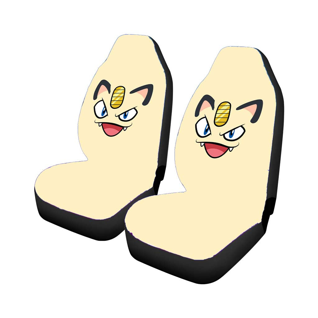 Meowth Pokemon Car Front Seat Covers