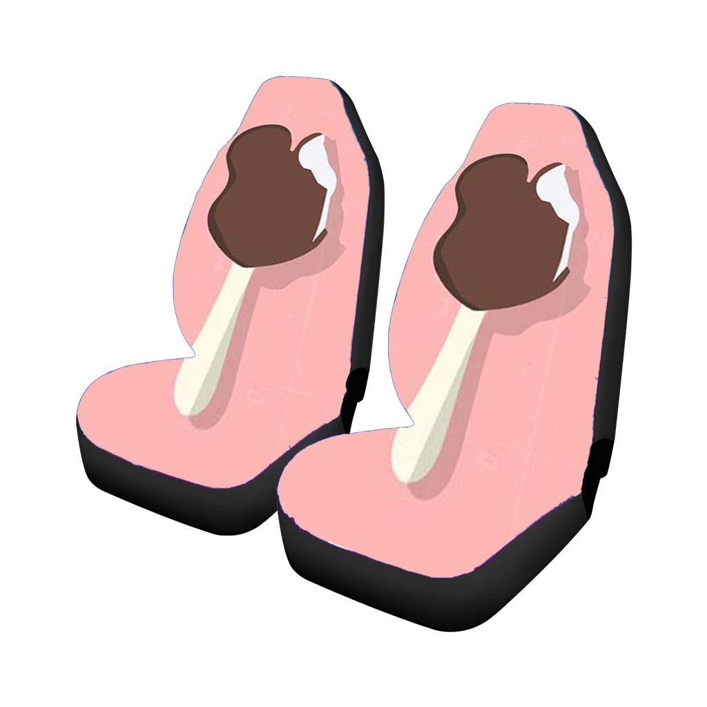 Mickey Bar Pink Car Front Seat Covers