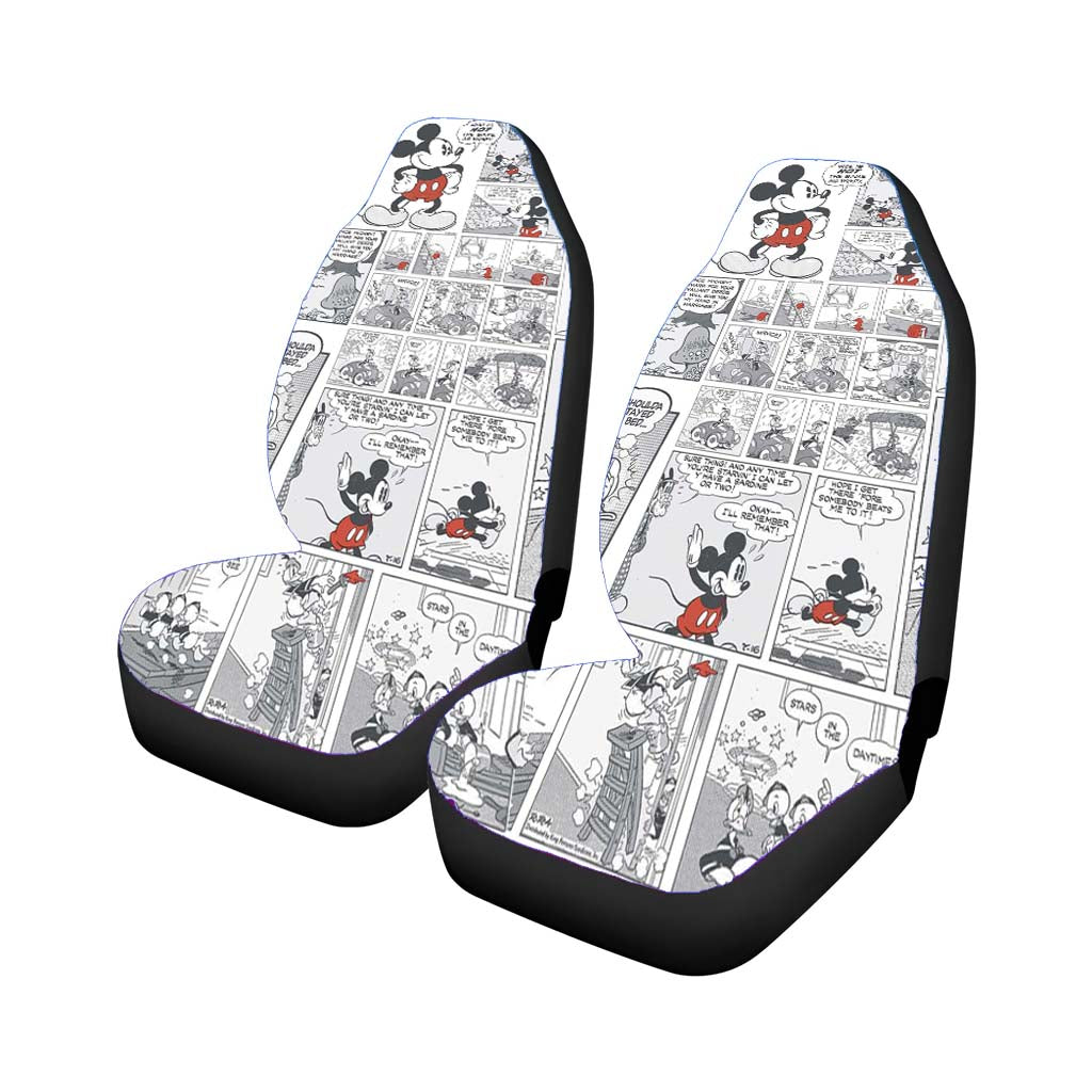 Mickey Disney Comic Car Front Seat Covers