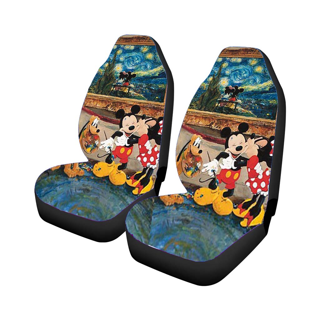 Mickey Mouse And The Dog Car Front Seat Covers