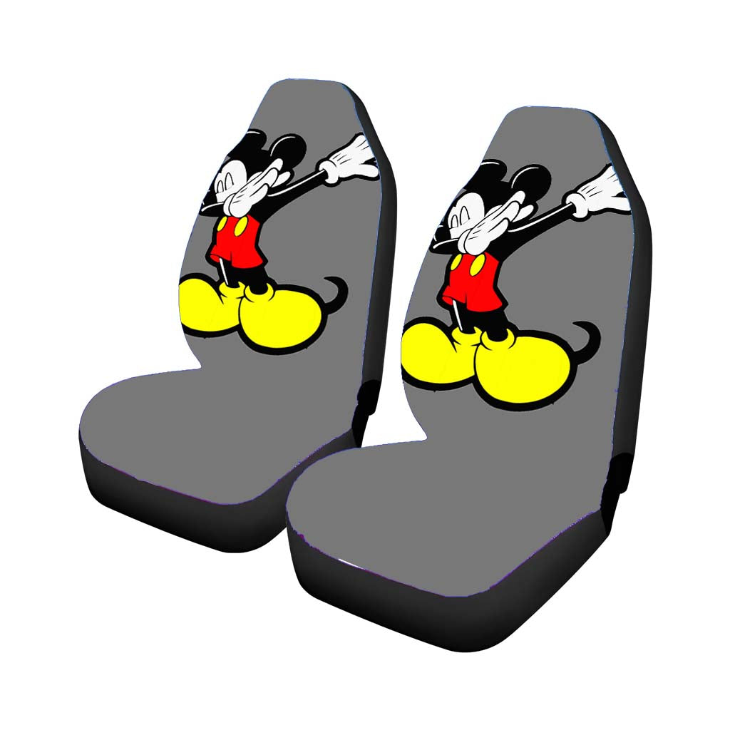 Mickey Mouse Dabbing Car Front Seat Covers