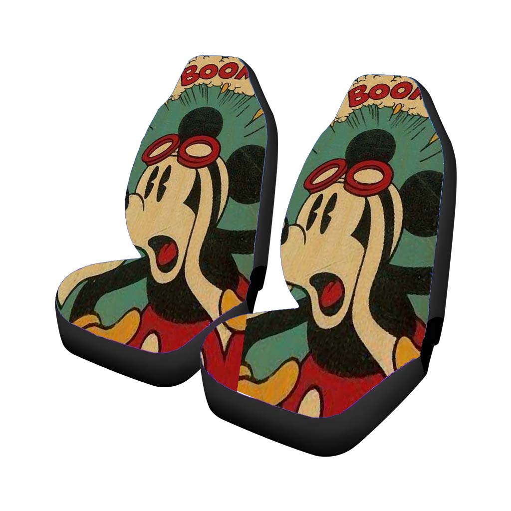 Mickey Mouse Disney Comic Car Front Seat Covers