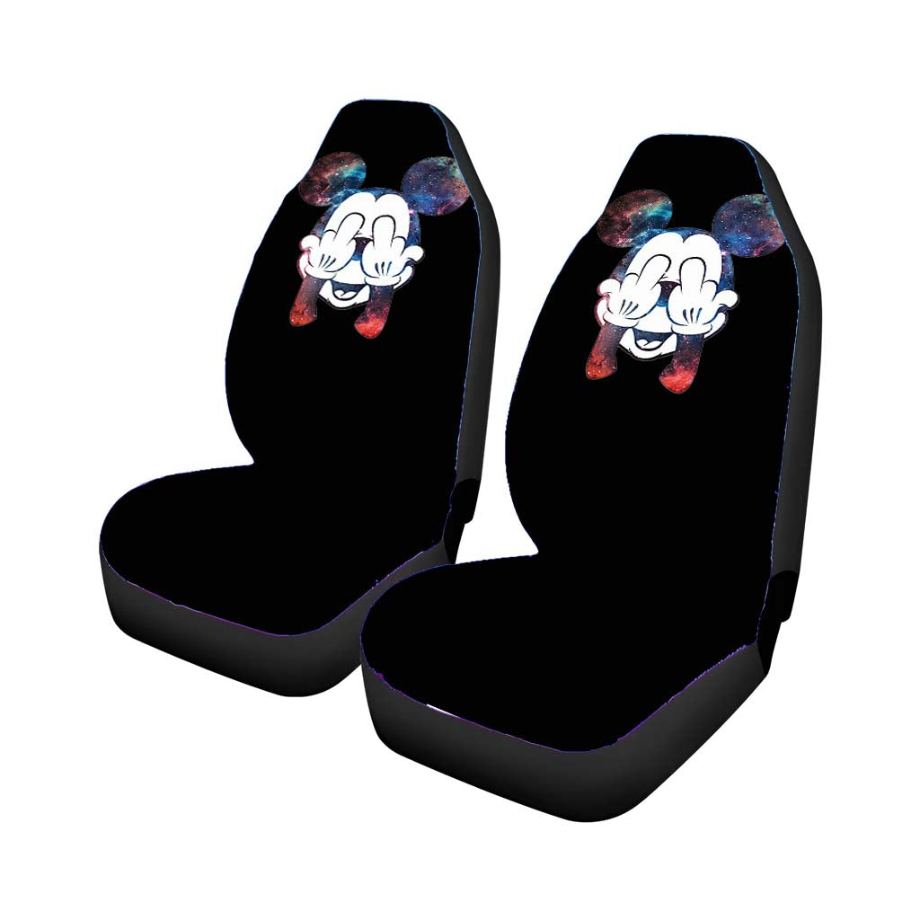 Mickey Mouse Galaxy Car Front Seat Covers