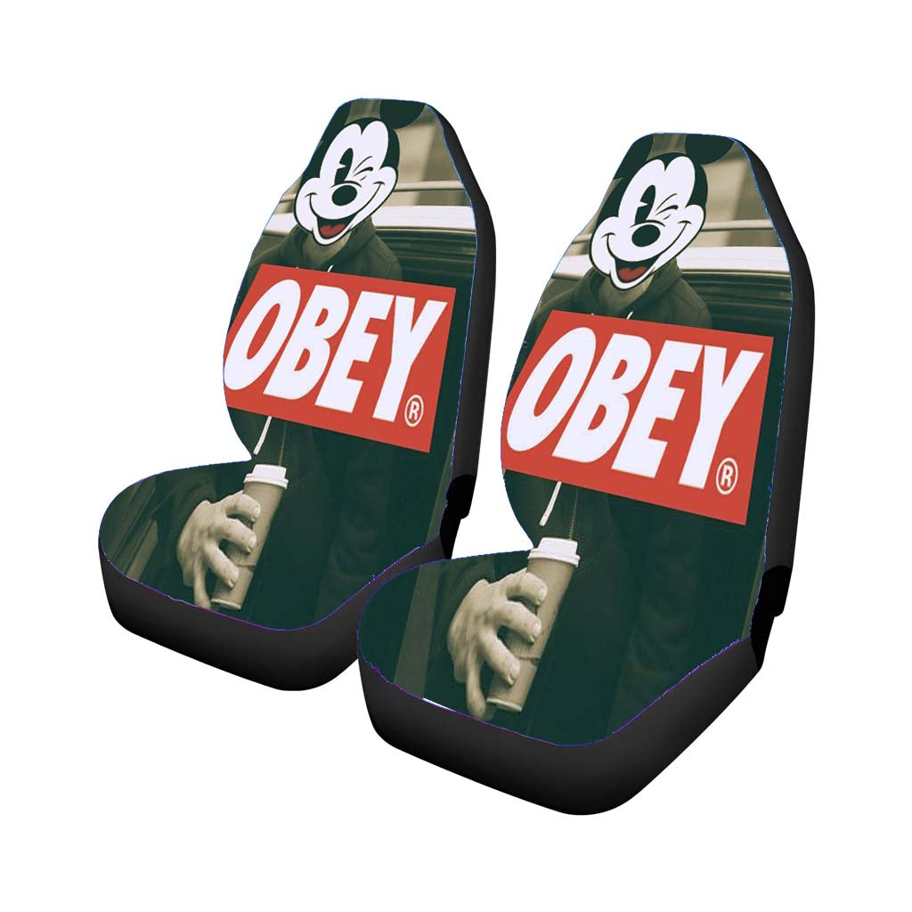 Mickey Mouse Obey Car Front Seat Covers