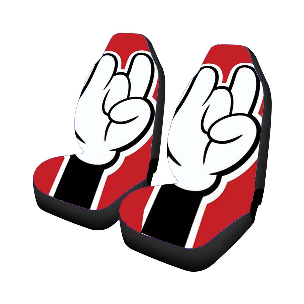 Mickey Mouse Rocks Car Front Seat Covers
