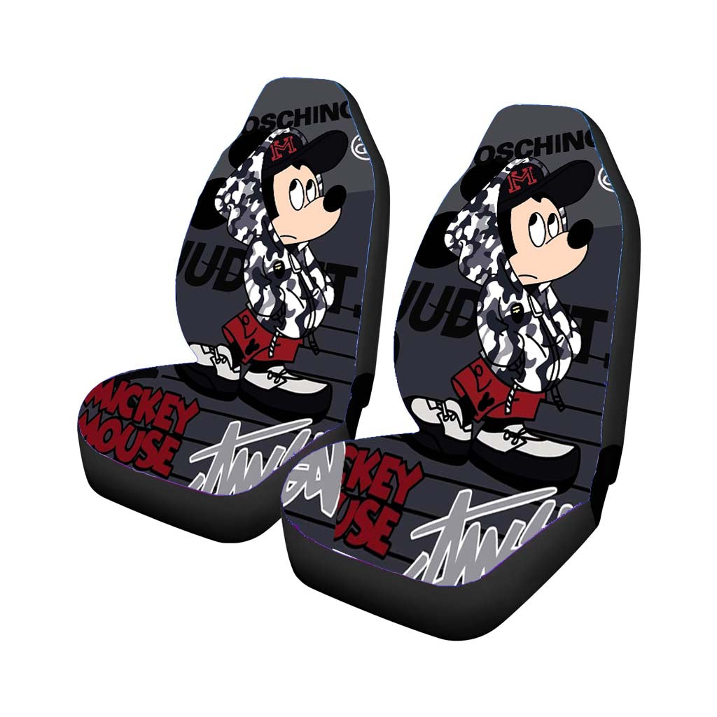 Mickeye Mouse Moschino Car Front Seat Covers