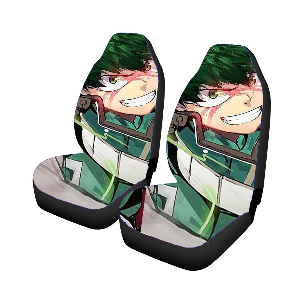 My Hero Academia Izuku Face Car Front Seat Covers