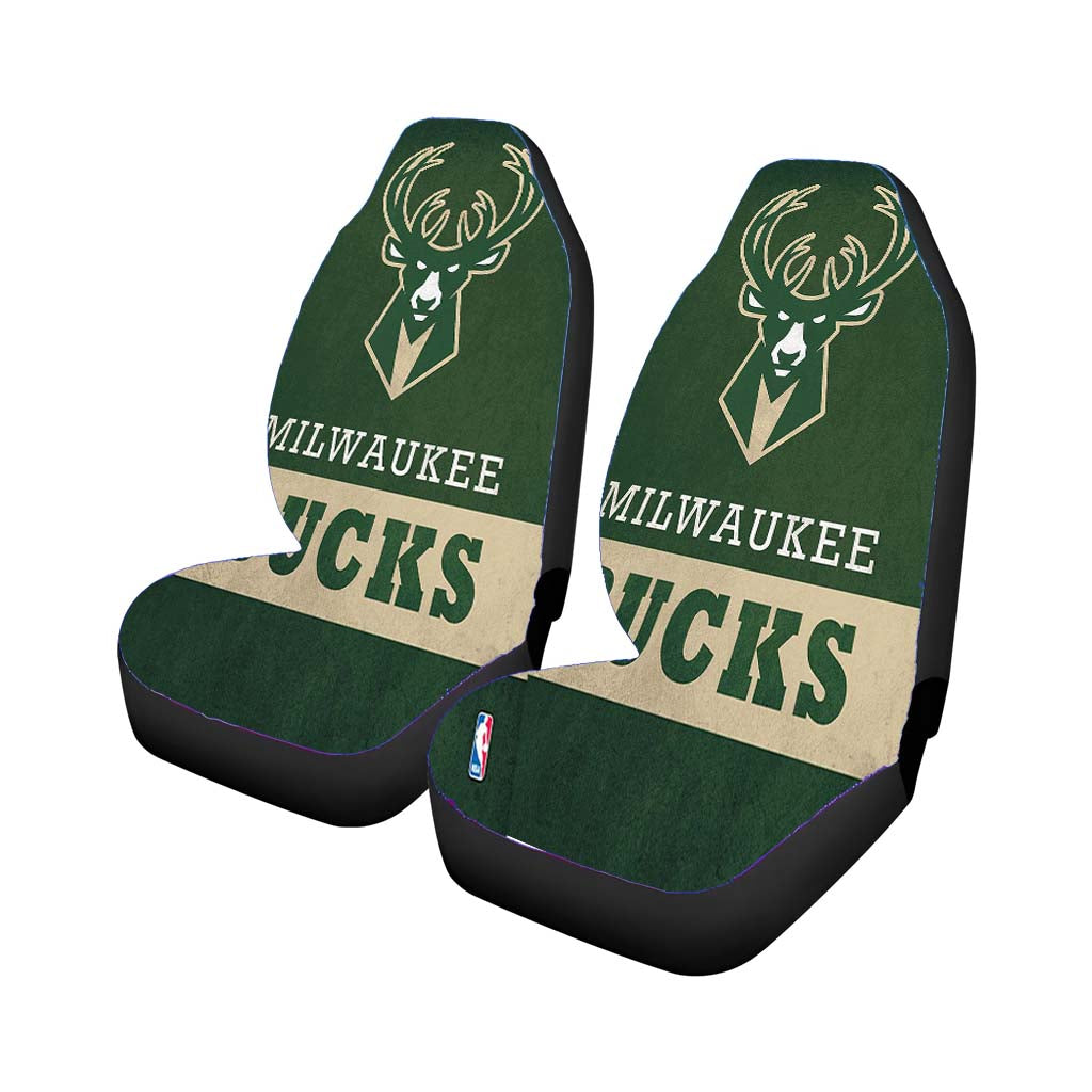 Nba Milwaukee Bucks Logo Car Front Seat Covers