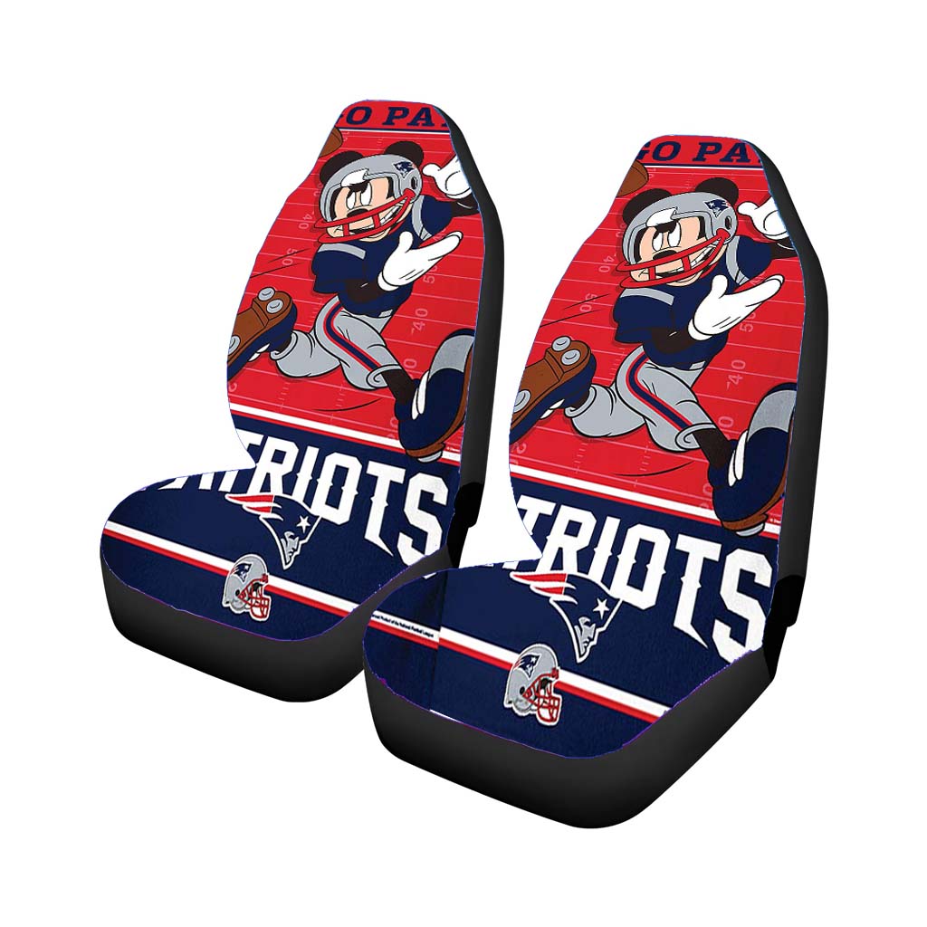 New England Patriots Disney Mickey Mouse Car Front Seat Covers