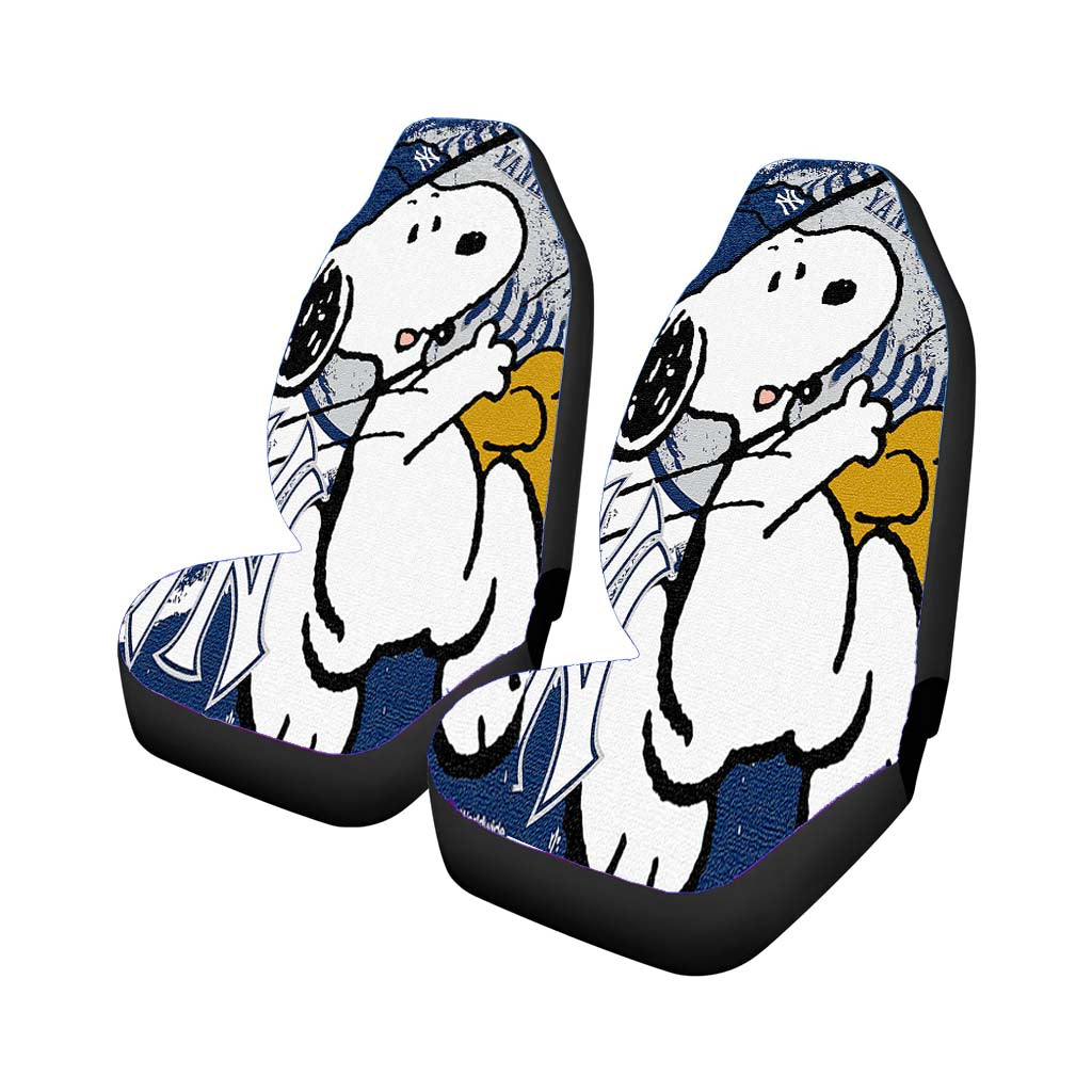 New York Yankees Snoopy Car Front Seat Covers