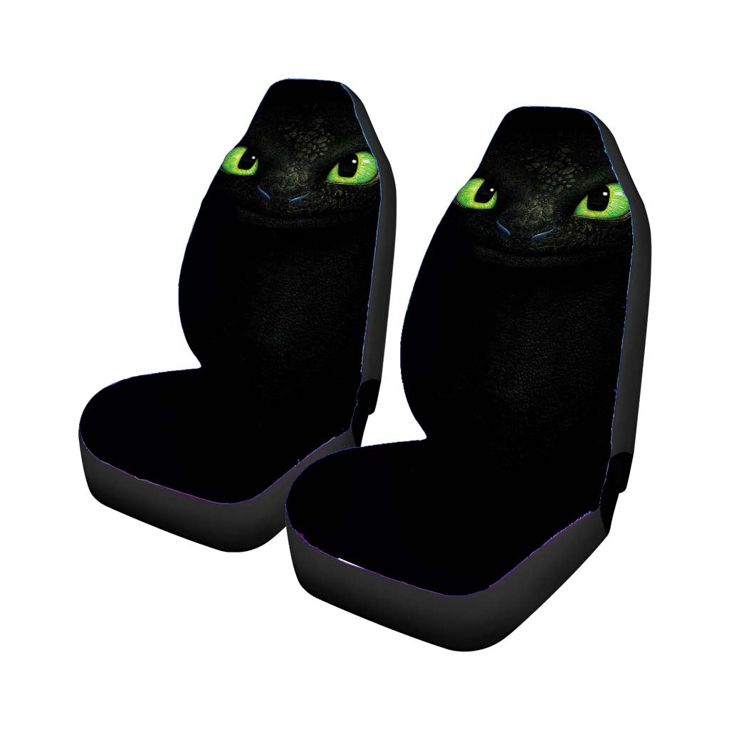 Night Fury Toothless Dragon Car Front Seat Covers