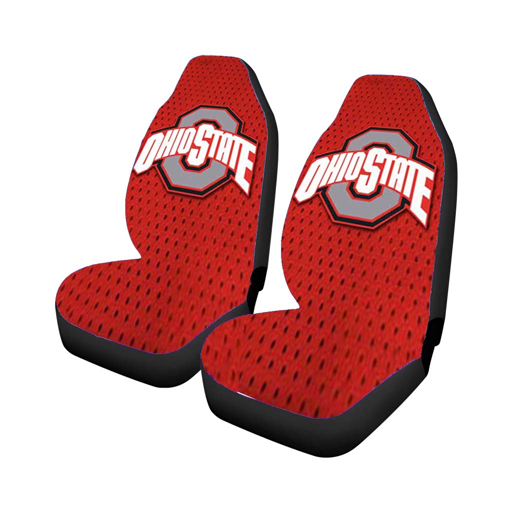 Ohio State Logo Jersey Car Front Seat Covers