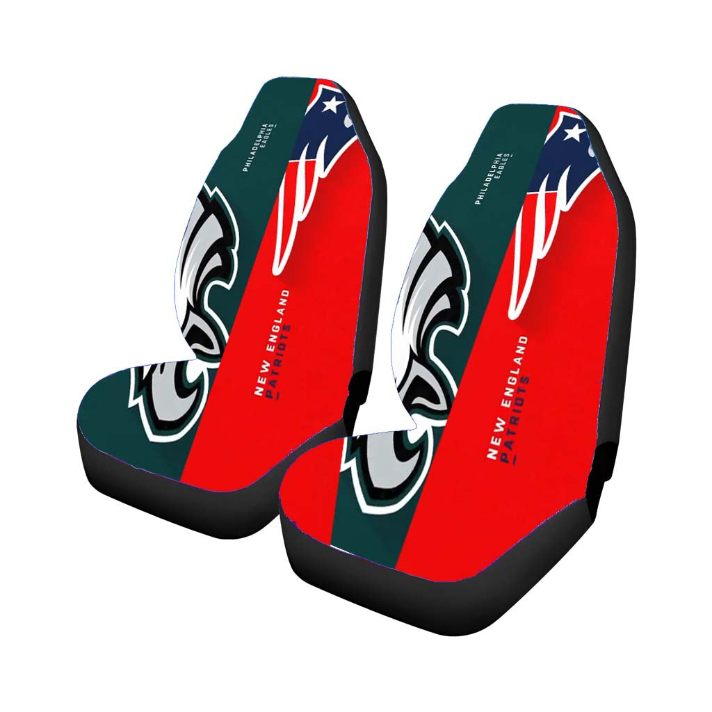 Philadelphia Eagles Vs New England Patriots Car Front Seat Covers