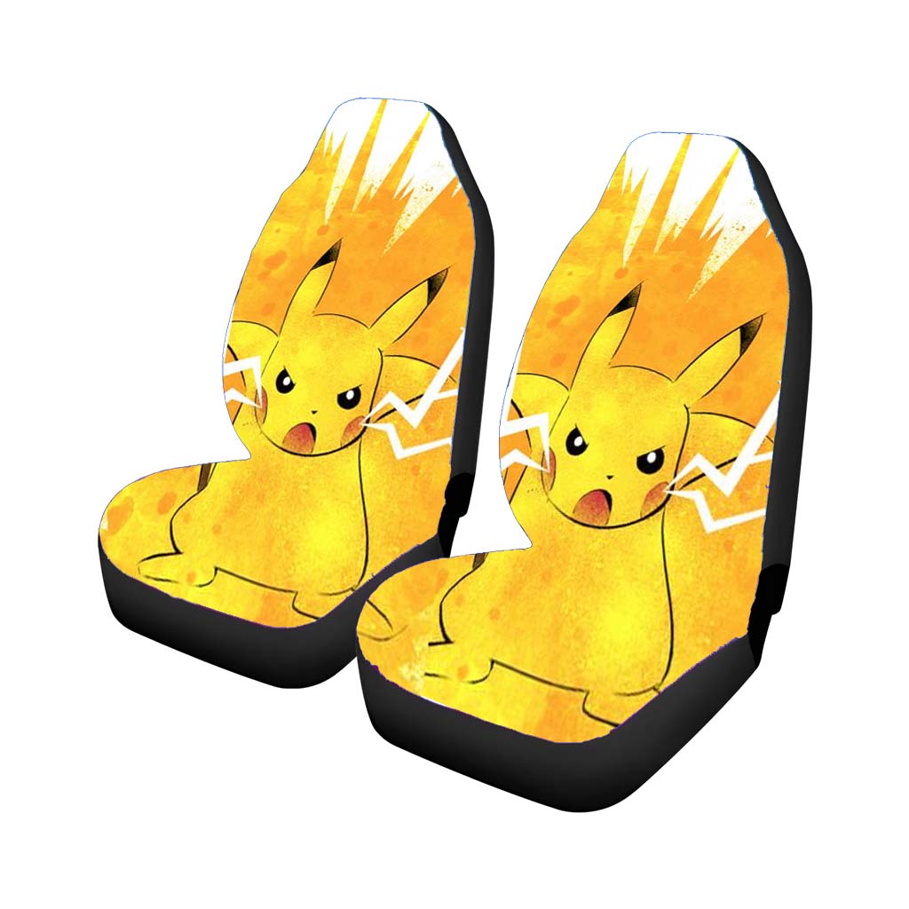 Pikachu Pokemon Electric Car Front Seat Covers