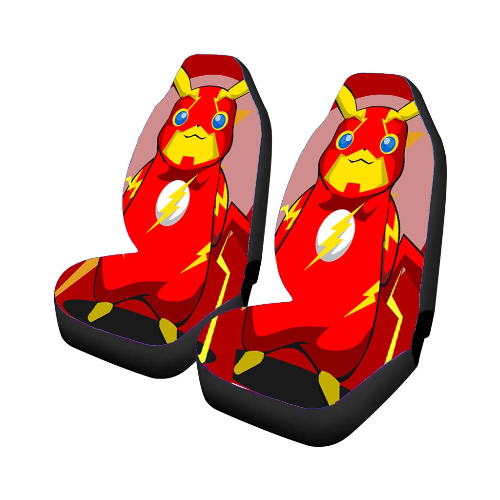 Pikachu Pokemonflash Car Front Seat Covers