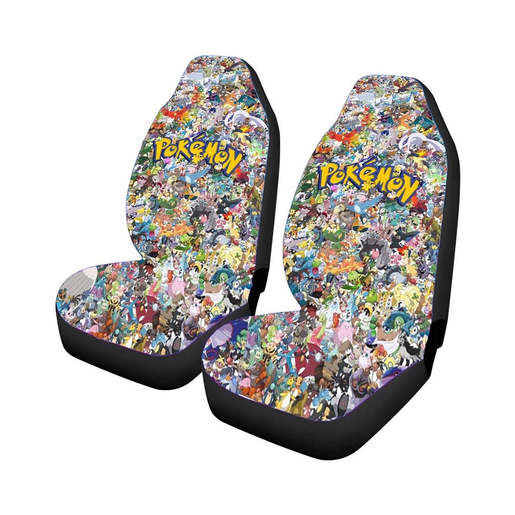 Pokemon All Character Collage Car Front Seat Covers