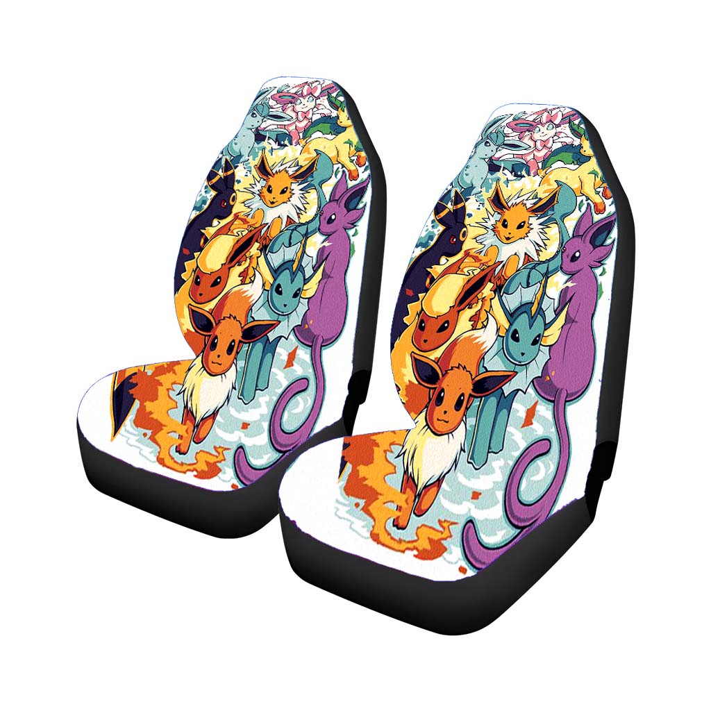 Pokemon All Element Car Front Seat Covers