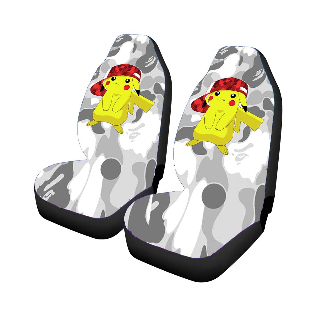Pokemon Bape Car Front Seat Covers