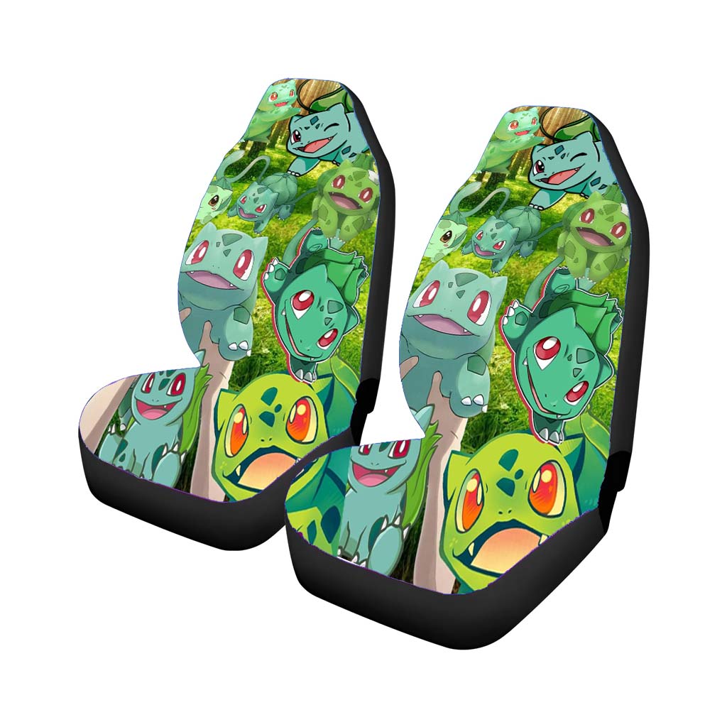 Pokemon Bulbasaur Collages Car Front Seat Covers