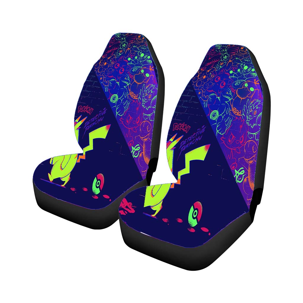 Pokemon Detective Pik Car Front Seat Covers