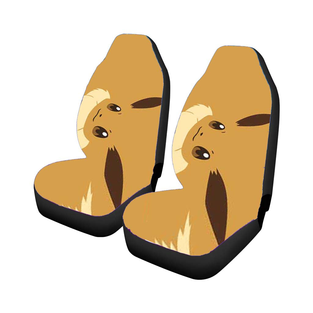 Pokemon Evee Face Car Front Seat Covers