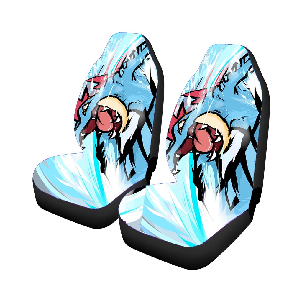 Pokemon Feraligatr Attacks Car Front Seat Covers