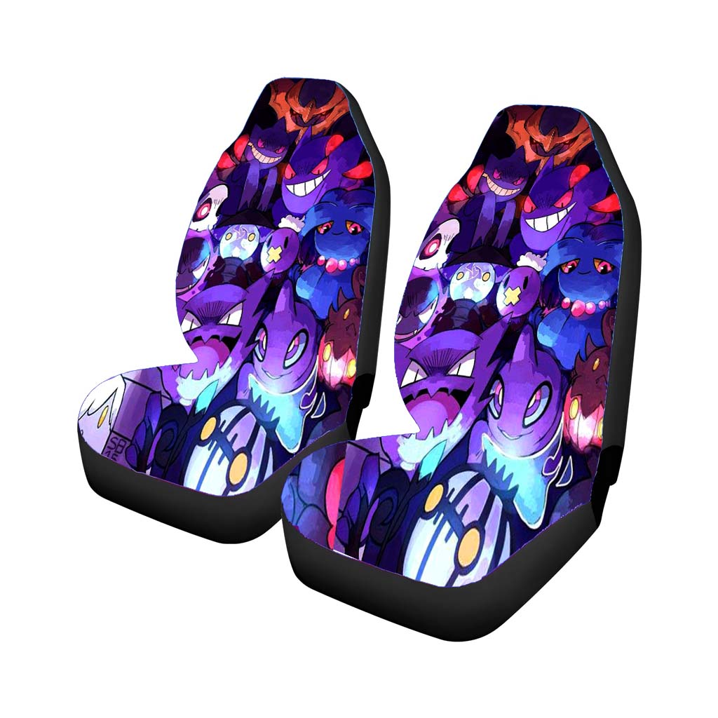 Pokemon Gengar Doodle Car Front Seat Covers