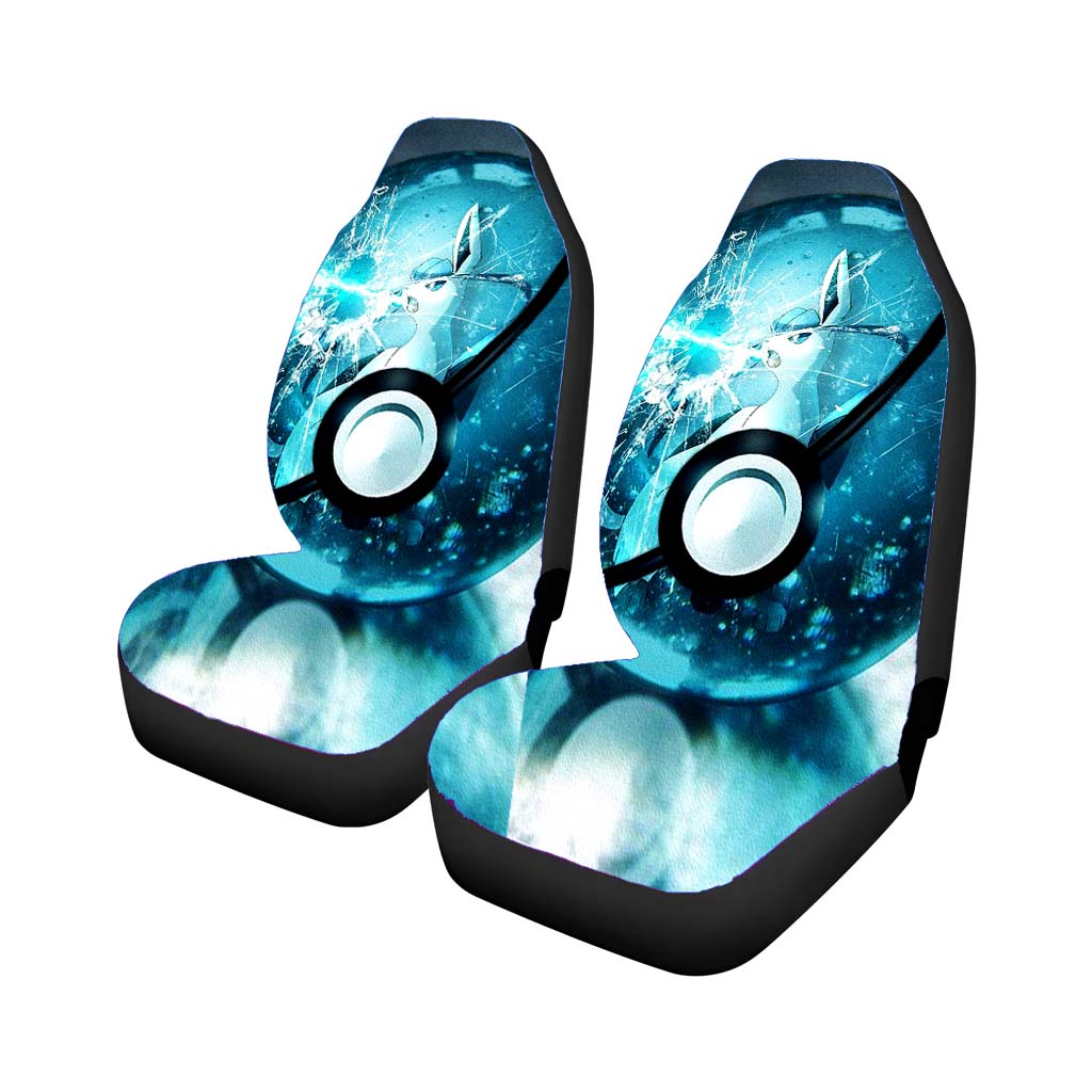 Pokemon Glaceon Pokebolas Car Front Seat Covers