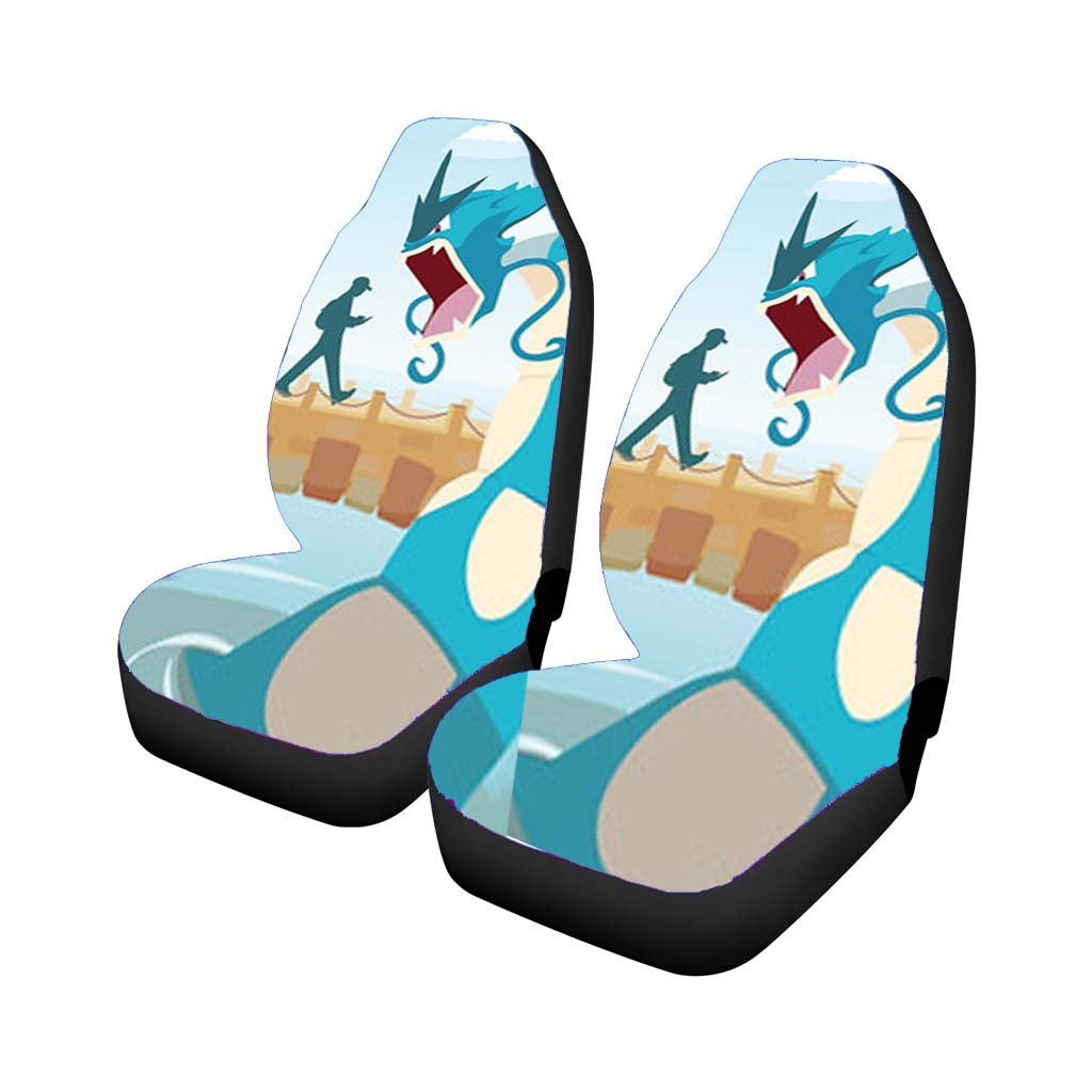 Pokemon Go Gyarados Loading Screen Car Front Seat Covers