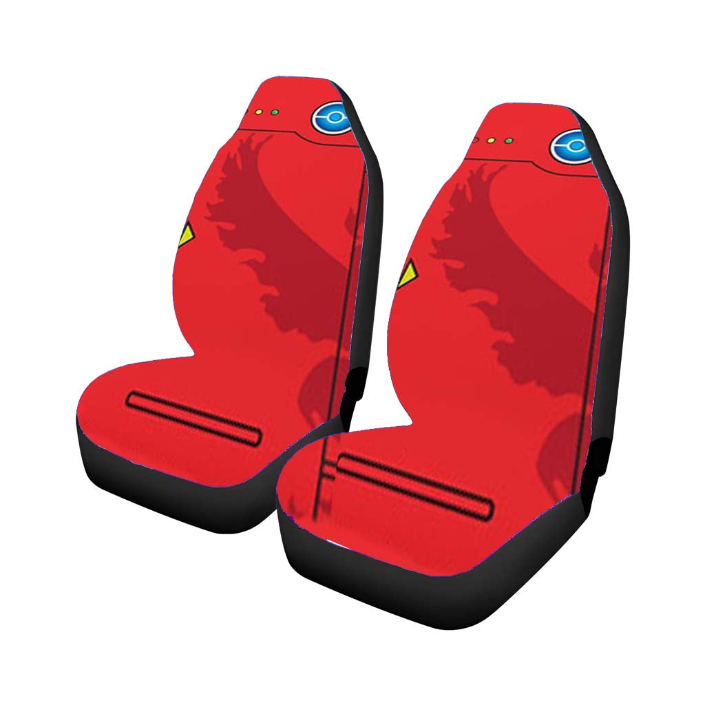 Pokemon Go Team Valor Pokedex Car Front Seat Covers